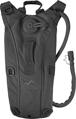 normani Trinkrucksack/Hydration Wander-Rucksack Wasserrucksack Trinkblase Laufrucksack mit TBU-Beutel 2,5 Liter Farbe Schwarz