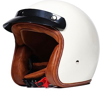 Jet-HelmECE-geprüftInklusive HelmvisierSchnellverschlussAbnehmbare OhrpolsterECE-geprüftPassform Für Männer Und FrauenCruiserScooterFahrradLeichter Motorradhelm