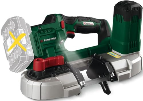 Parkside® PMBA20-Li A1 - Sega a nastro a batteria da 20 V, senza batteria e caricabatterie, sega a nastro mobile