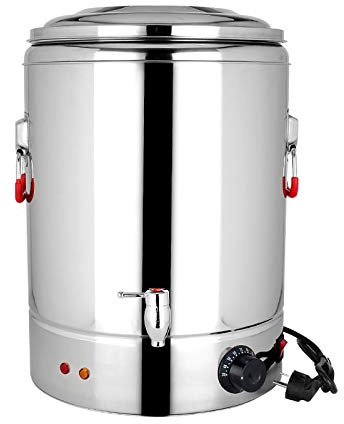 HDVLXZLY Commercial Stainless Steel Catering Urn, Catering Hot Water Boiler, Can Prevent Dry Burning & with Automatic Temperature Control & Keep Warm Function