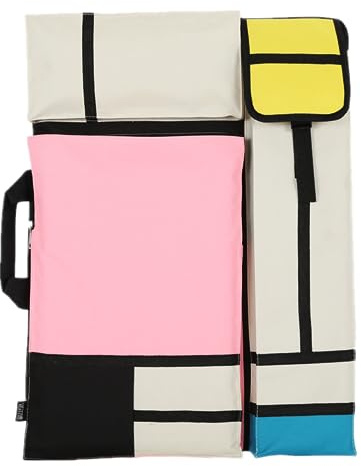 SJTJSPX A2/A3 Zeichenbrett-Tasche für Skizzen, Künstler-Aufbewahrungstasche, wasserdichte Zeichenblöcke, Handtasche, tragbare Canvas-Tasche, Zeichentasche, Tragetasche für Kunstbedarf, rose, a2