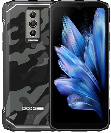DOOGEE Blade10 Rugged Smartphone 2024, Android 14, Corpo Ultrasottile 11mm, 5150mAh, 6.56 HD+, 9GB RAM+128GB ROM, 16MP Fotocamere, Octa Core, Telefono Cellulare 4G Dual SIM, GPS, Face ID, Grigio