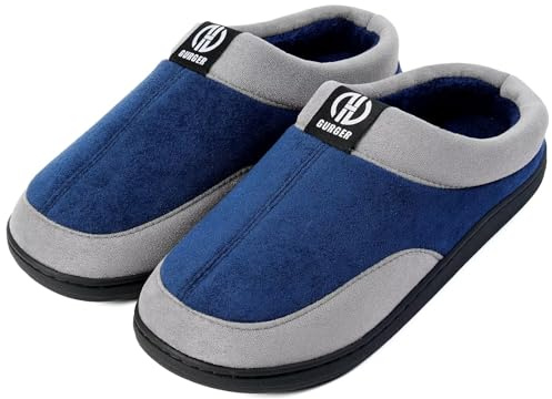 GURGER Zapatillas de Estar por Casa de Hombre Invierno Forro de Cálido Espuma Viscoelástica Antideslizante Pantuflas