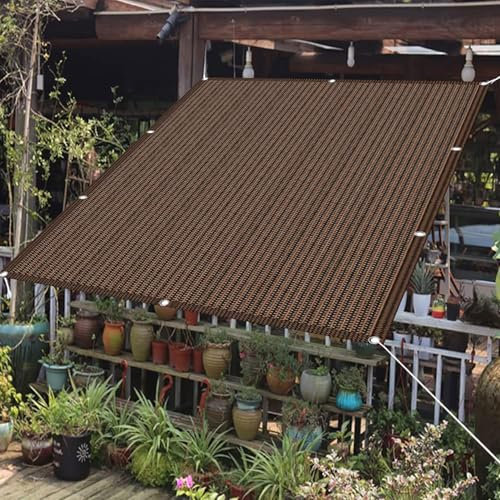 Tenda da Sole per Esterno 150 x 200 cm Rettangolare 98% Anti-Uv Tende da Sole Respirante Protezione Solare per Auto Cane Serra Giardino Pergola, Marrone