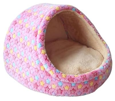Hundebett mit Bezug, Höhle, Hundeversteck, Hundeschlafplatz, Hundehöhlenbett, Anti-Angst, rutschfest, waschbar, winddicht, warm, weich, ideal for Welpen und mittelgroße Hunde, Haustierbett, Hundebetth
