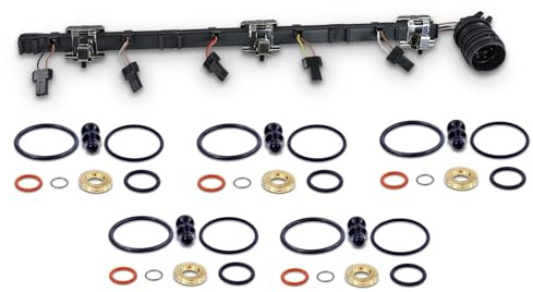 BESTPRICE Anschlussleitung Pumpe - Düse + 5x Dichtungssatz PDE - Element