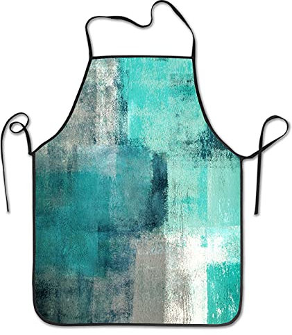 Unisex Malschürze Und Grau Kunst Kunstwerk Zeitgenössisch Grau Kochschürze Weich Arbeitsschürze Personalisiert Schürze Für Café Bemalen