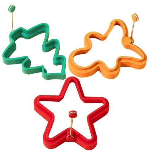 Stampo natalizio per pancake, formine per biscotti natalizi, stampi per uova fritte per friggere le uova