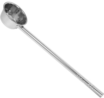 Cabilock Cucharón Agua Mango Acero Inoxidable Cucharón Grueso Para Jardín Cocina y Sauna