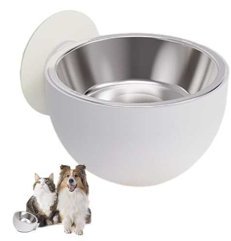 Hundenapf-Wandhalterung | Erhöhter Futternapf, magnetisch, für Hundefutter – erhöhter Futternapf, fest montierter Katzennapf, spülmaschinenfest für Futter und Wasser von Haustieren