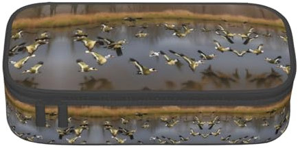 SABFWF Multifunktionales Federmäppchen mit Jagd-Motiv, ideal für Studenten, Profis und Reisende, Schwarz , Einheitsgröße, Kosmetiktasche