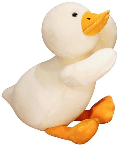 HOMEXYLYL Almohada de Peluche de Pato, Gran Ganso Blanco de Peluche, Suave y Adorable, Regalo de cumpleaños y Navidad for Amigos y Familiares.(60cm/23.6in)