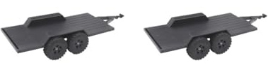 OJREEUB 2 set of RC Trailer RC Crawler Accessories for Hauling behind Car for 1/18 RC Crawler