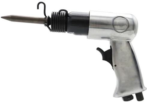 Martello pneumatico, Martello Pneumatico For Impieghi Gravosi Con Scalpelli Rotondi Ed Esagonali, 4500 Giri/min, Trapano Scalpello E Pala,per scheggiatura, rivettatura, taglio