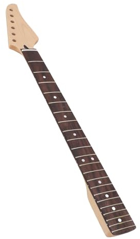 Bnineteenteam Gitarrenhals, Ahorn-Palisander-Ersatz, 22 Bünde, Verstellbarer Halsstab für ST-E-Gitarren