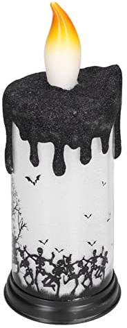 HELEVIA Halloween Snow Globe-Ljus, LED-varmt Ljus med Batterilåda för