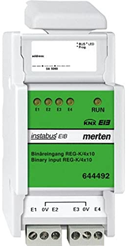 Merten 644492 Binäreingang REG-K/4x10, lichtgrau