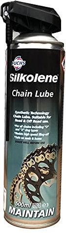 SILKOLENE motorcycle quad aerosol spray can chain lube lubricant 500ml