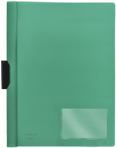FolderSys 10 x Cliphefter A4 PP bis 40 Blatt vollfarbig grün