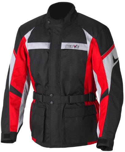Nerve Smart Jacke, Schwarz/Rot, XXL