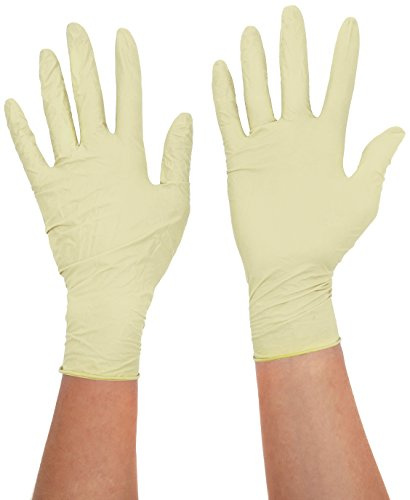 Sempercare 8237 81737/3000001782 Edition Einmalschutz und Untersuchungshandschuhe aus Naturlatex, puderfrei, Größe Large (8-9), Naturweiß (100-er pack)
