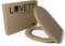 LUVETT® WC-Sitz mit Absenkautomatik C100 oval universell, Toilettendeckel mit 3 Edelstahl Montagelösungen, Klodeckel abnehmbar, Farbe:Caramel Braun