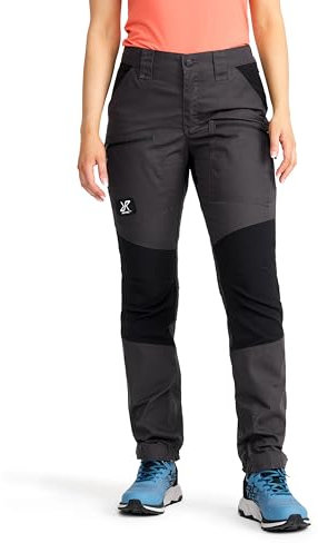 RevolutionRace Damen Nordwand Pro Pants, Hose zum Wandern und für viele Outdoor-Aktivitäten, Anthracite, L