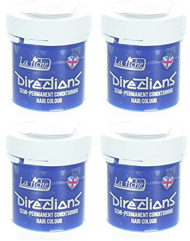 La Riche Directions semipermanente Haarfarbe Tönung 4er-Packung - Pastellblau
