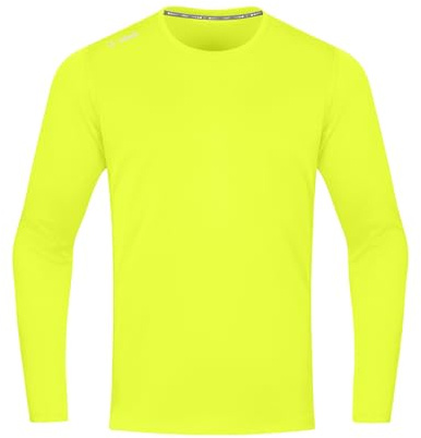 JAKO - Course à Manches Longues 2.0, Mixte Enfant, Jaune Fluo, 140
