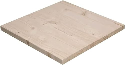 Panneau lattes de table lamellaire sapin raboté poncé - planches en bois pour bricolage et loisirs créatifs - épaisseur 14 ou 18 cm en différentes dimensions (40 x 60 cm, épaisseur 14 mm)