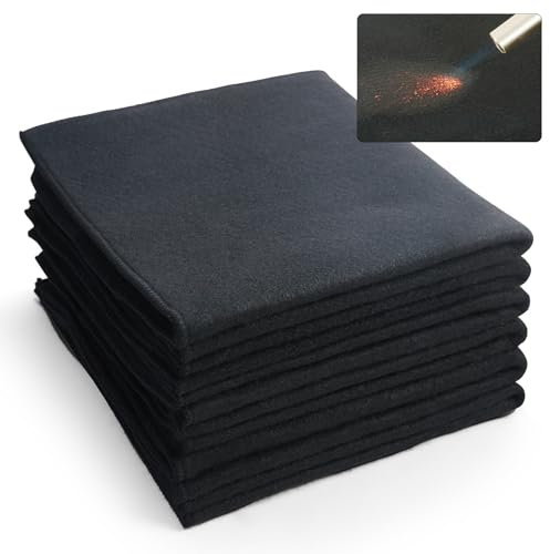 VEVOR Carbon Felt Welding Blanket 6 Pack, 21 x 20 Flame Retardant Welding Blankets, Up to 1800°F Heat Resistant Blanket Set, Cuttable Carbon Fiber Fire Retardant Insulation Welding Mat Pad