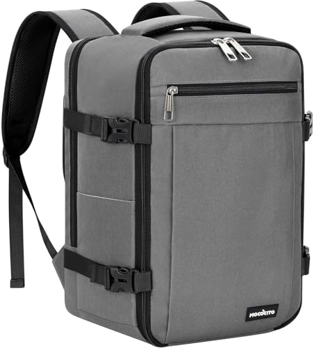 MOCOCITO Handgepäck Rucksack für Ryanair 40x20x25, Untersitz-Kabinentasche, Maximale Größe der Kabinenreisetasche Flugtasche, Gepäck Weekender mit Schultergurt Handtasche Sporttasche-20L(Grau)
