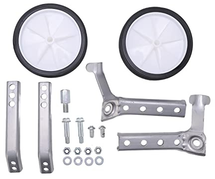 Alomejor Stützräder, Fahrradstützräder, Verstellbares, Stabiles Fahrunterstützungsset, Leicht zu Erlernende Fahrräder für von 18 Bis 24 Zoll (Grau 74610-53030-A1)