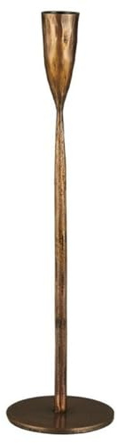 IB Laursen Kerzenhalter für 2,2 cm Kerze Nador, H: 32,5 Ø: 9, Metall, Bronze, dekorativ, für Casual Gatherings
