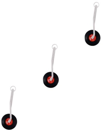 Amosfun Pizzaschneider Schallplatte 3 Stk Pizza- Kitchen Tools Pizzaschneider Backwerkzeug Pizzaroller Pizzarad Im Vinyl-schallplatten-design Küchenzubehör Pizzazubehör Pizza-zubehör Kieselgel Rot