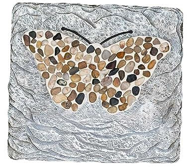 WYRMB Trittsteine für draußen, Dekostein für den Garten, Rasenpflaster, Kopfsteinpflaster, lustiger Trittstein für Gehwege im Freien, Gartensteine, Garten,#4-31x28cm