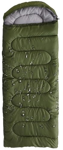Sack Wasserdicht – Überlebensschlafsack, wasserdicht, tragbar, Überlebensdecke | Outdoor Schlafsack für und Winter, Thermo-Biwaksack, kompakt und leicht, widerstandsfähig, Army Green, Se