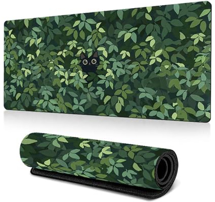 Epunk Large 80 x 30cm Gaming Mouse Pad, Non-Slip Rubber Desk Mat, Keyboard Pad for Office & Home, Green