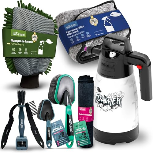 bio-chem Set de 9 accessoires de nettoyage pour vélo, vtt, e-bike