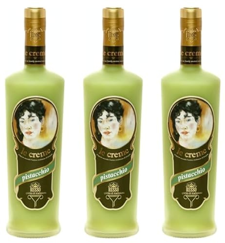 Russo crema di pistacho licor italiano dulce y cremoso premium 3 bot. x70 cl