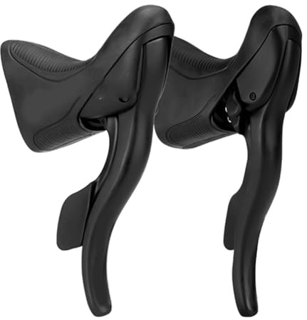 Violiica Ltwoo R2 R3 R5 R7 Kit leva del cambio per bici in lega di alluminio e ABS con cavi per biciclette a 79 velocità, nero