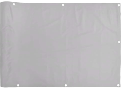 Xhnifbn Balkon-Sichtschutz 700x120 cm, wetterfestes PVC-Polyester, UV-beständig, Alu-Ösen, Windschutz & Sichtschutzwand