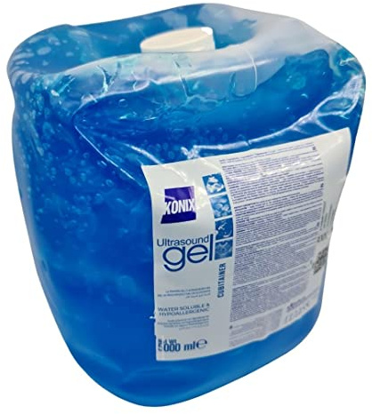 Healthlife Gel ultrasónico con botella de repuesto, transparente, 5 litros