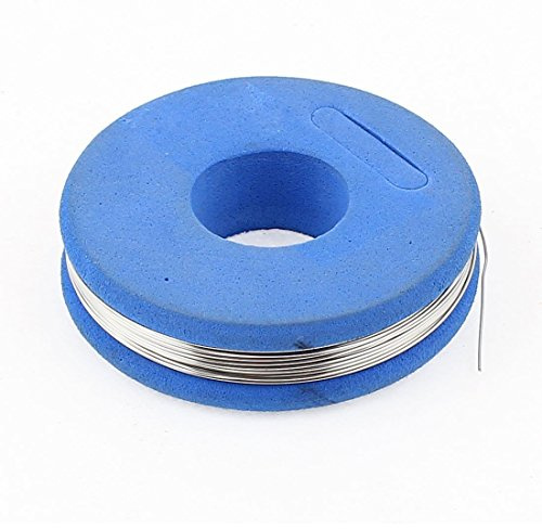 sourcing map 7,5m 24,6ft Blau Konstantan 28 AWG 0,35mm 4,989ohm/m Heizdraht Widerstandsdraht | Heizdraht Widerstandsdraht