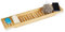 Relaxdays Pont de baignoire en bambou HxlxP: 4,5 x 68,5 x 14,5 cm plateau de bain tablette de baignoire salle de bain, nature, Bamboo