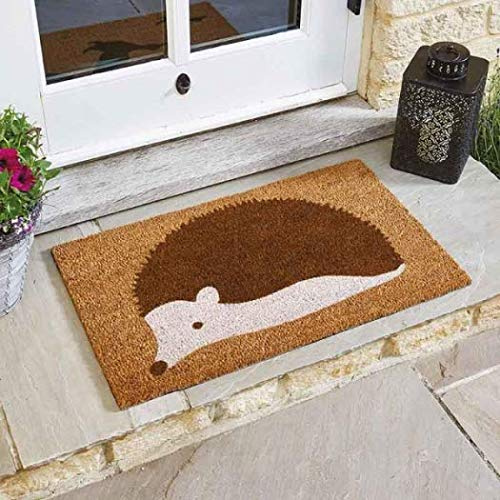 Smart Garden Spike the Hedgehog Coir Doormat Indoor Outdoor Door Mat 75x45cm, 5050642017992