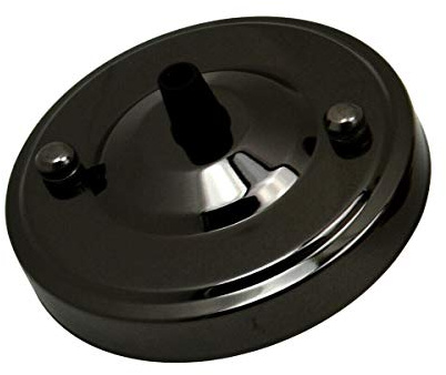 DC Voltage Lampadario a forma di rosone da soffitto, 108 mm, colore: nero