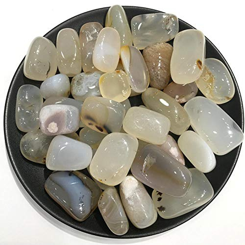 MCWJ Fleur de Cerisier Agate Original Grande Pierre Cristal Gravier Bricolage décor à la Maison Bouddhiste minéraux Jardin Pot de Fleurs spécimen Feng Shui-20 à 40 mm 50 g
