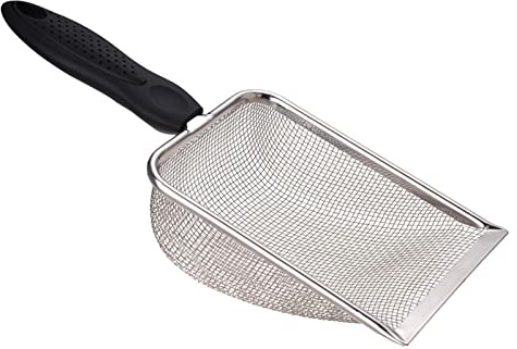 perfk Métal Reptile Sable Pelle Fournitures de Nettoyage pour Animaux de Compagnie Outils de Nettoyage Scoop Litter Pelle Nettoyage Pelle Sable Puces Râteau