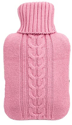 COHEALI Wärmflaschenhülle Aus Gummi Und Acrylfasern Ca Strickdesign Für Damen Angenehm Weich Und Schützt Vor Direktem Hautkontakt Mit Heißem Gummi